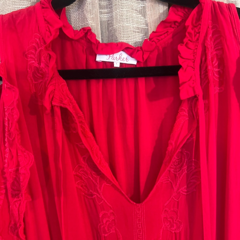 Parker Embroidered Lace Cold Shoulder Romper, NEW - Picture 3 of 15
